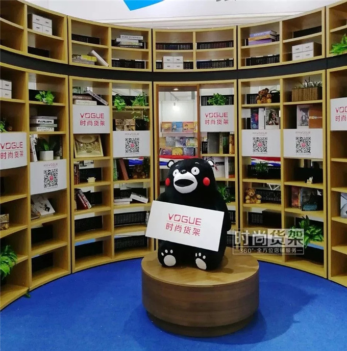 書(shū)店貨架_鋼木展示架