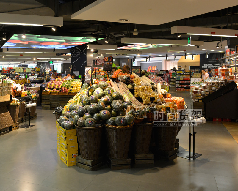 超市貨架_果蔬促銷(xiāo)臺(tái)