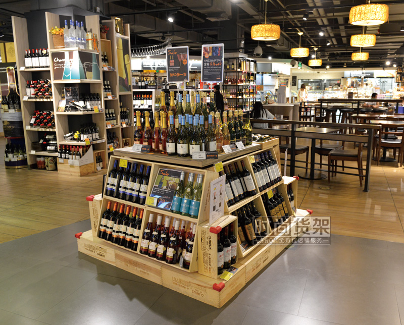 超市貨架_紅酒促銷(xiāo)臺(tái)